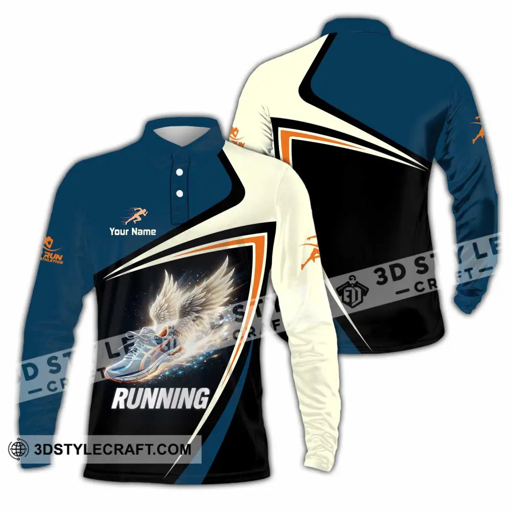 Unisex Shirt - Custom Running Shirt - Long Sleeve Polo / S - T-shirt