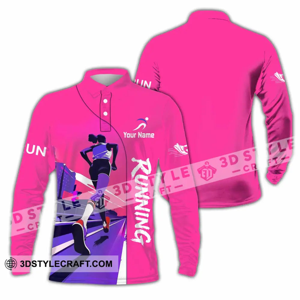 Unisex Shirt - Custom Running Shirt - Long Sleeve Polo / S - T-shirt