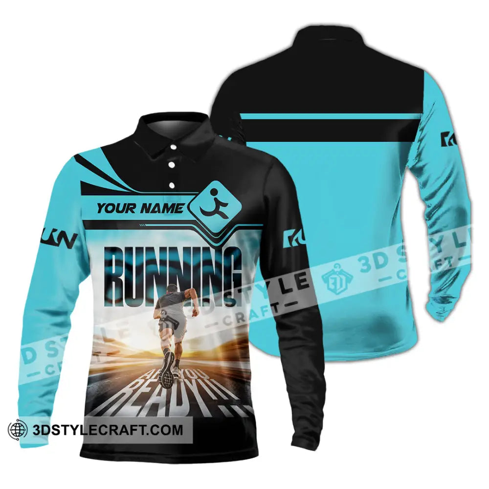 Unisex Shirt - Custom Running Shirt - Long Sleeve Polo / S - T-shirt