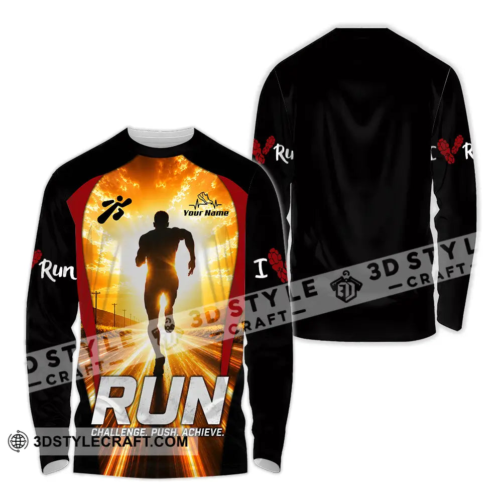 Unisex Shirt - Custom Running Shirt - Long Sleeve Shirt / S - T-shirt