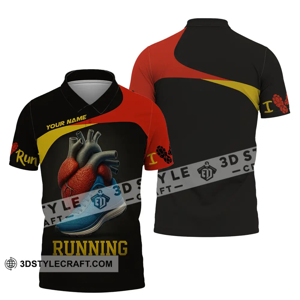 Unisex Shirt - Custom Running Lover Runner Shirt Polo Shirt / S T-shirt