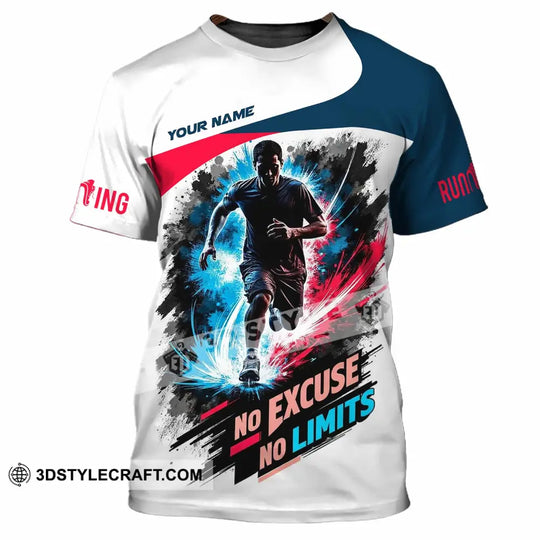 Unisex Shirt - Custom Running No Excuse No Limits Shirt style option 4