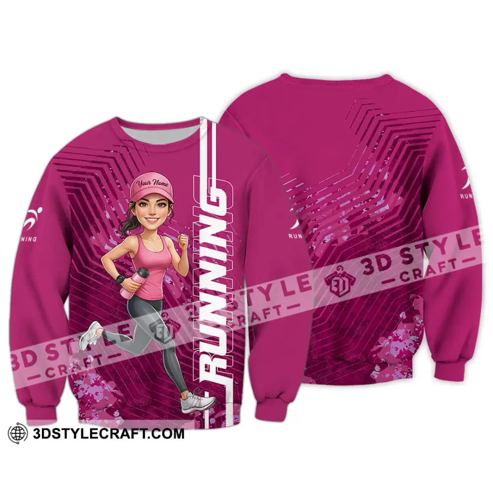 Unisex Shirt - Custom Running Women 3D Shirt Long Sleeve / S T-shirt