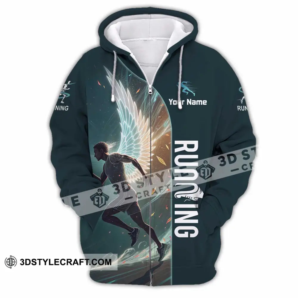 Unisex Shirt - Custom Running Shirt - Zipper Hoodie / S - T-shirt