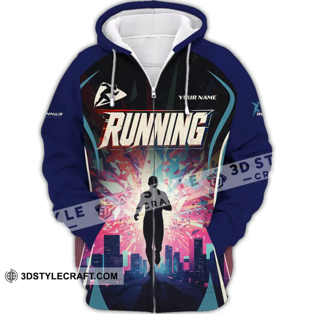 Unisex Shirt - Custom Running Shirt - Zipper Hoodie / S - T-shirt