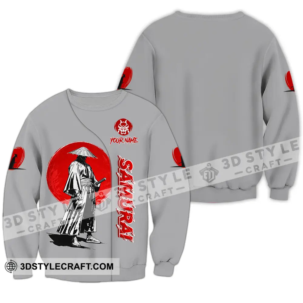 Unisex Shirt - Custom Samurai 3D Shirt Long Sleeve / S T-shirt