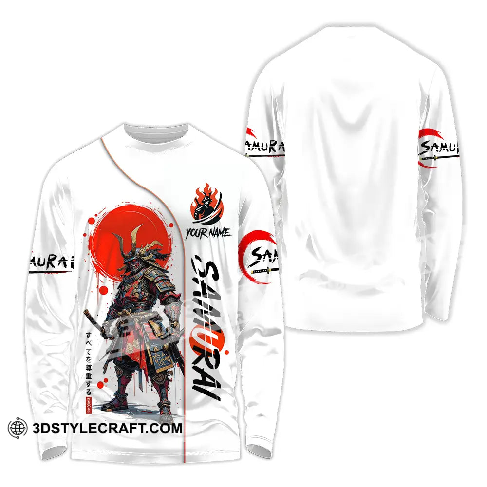 Unisex Shirt - Custom Samurai 3D Shirt Long Sleeve Shirt / S T-shirt