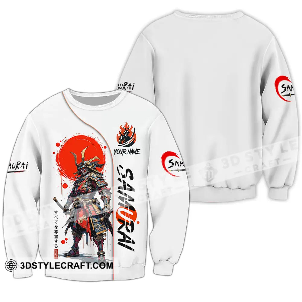 Unisex Shirt - Custom Samurai 3D Shirt Long Sleeve / S T-shirt