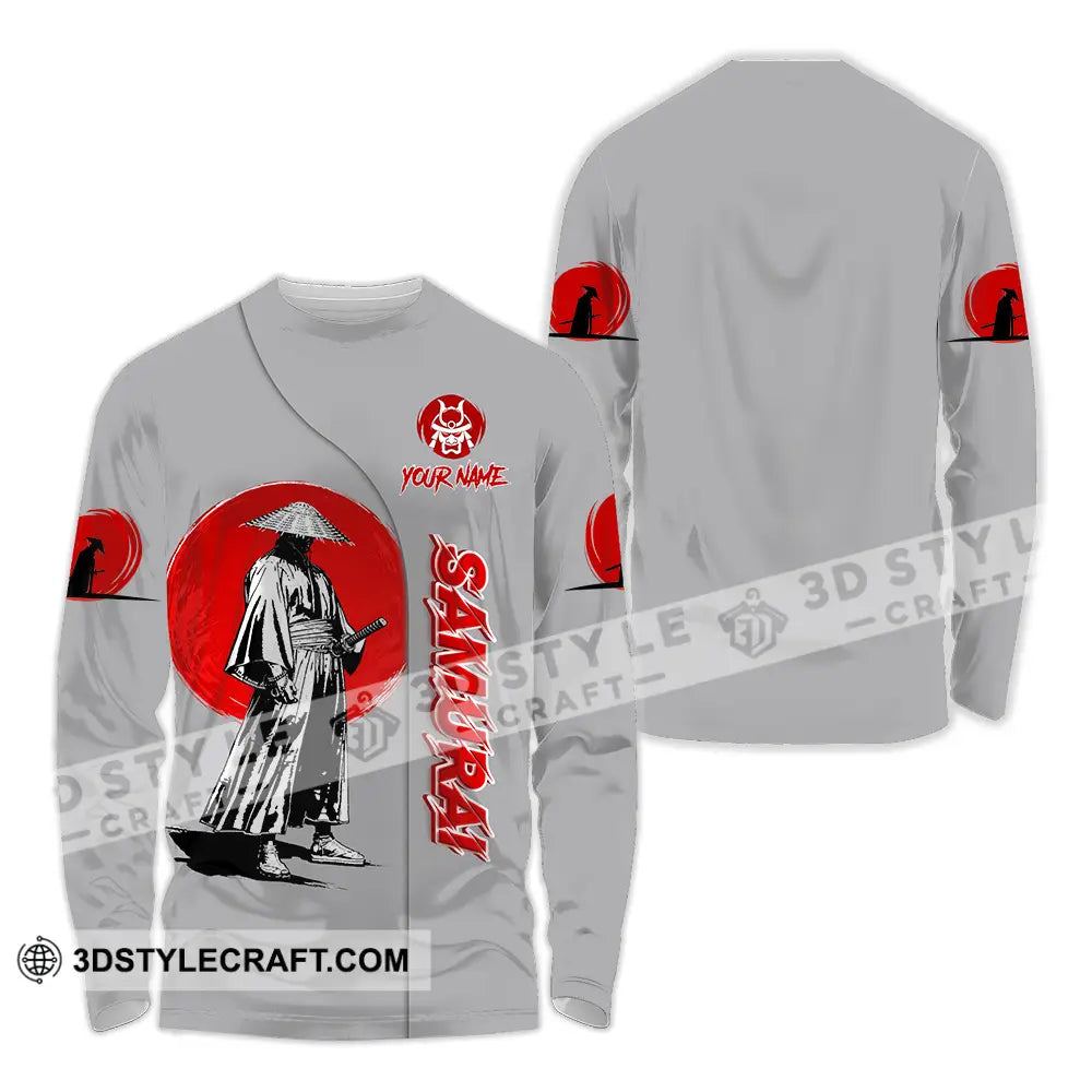 Unisex Shirt - Custom Samurai 3D Shirt Long Sleeve Shirt / S T-shirt