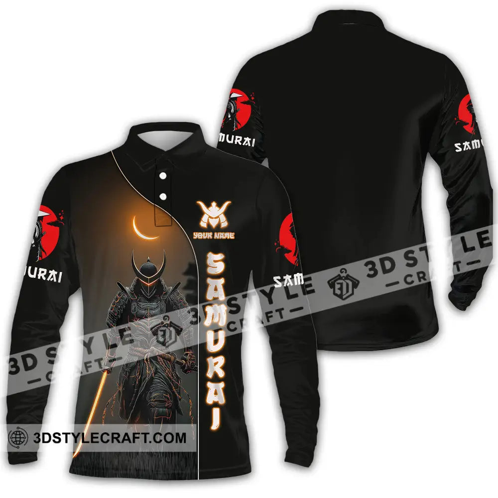 Unisex Shirt - Custom Samurai Shirt - Long Sleeve Polo / S - T-shirt