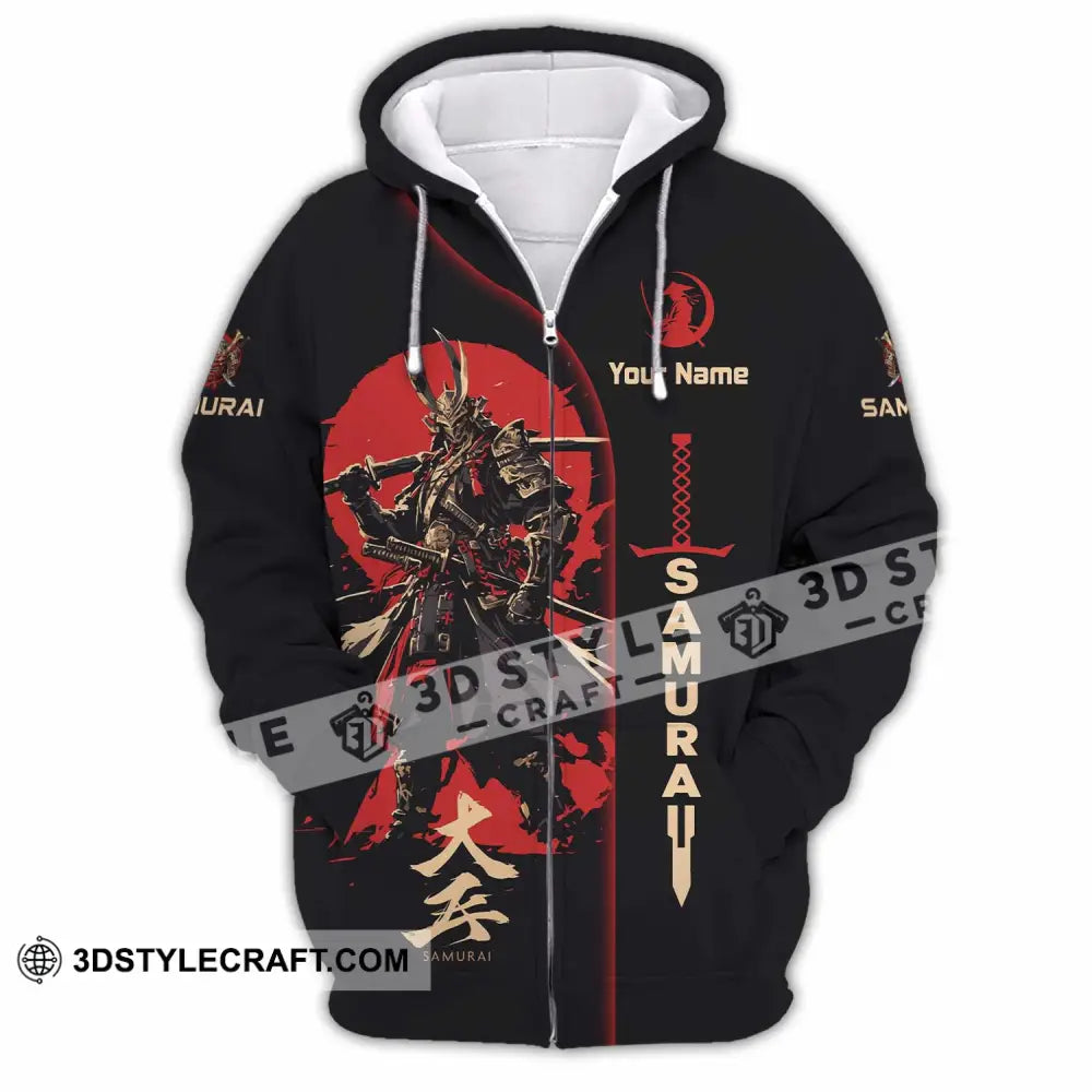 Unisex Shirt - Custom Samurai Shirt - Zipper Hoodie / S - T-shirt