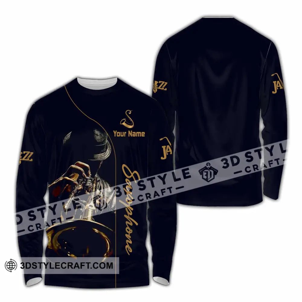 Unisex Shirt - Custom Saxophone Shirt - Long Sleeve Shirt / S - T-shirt