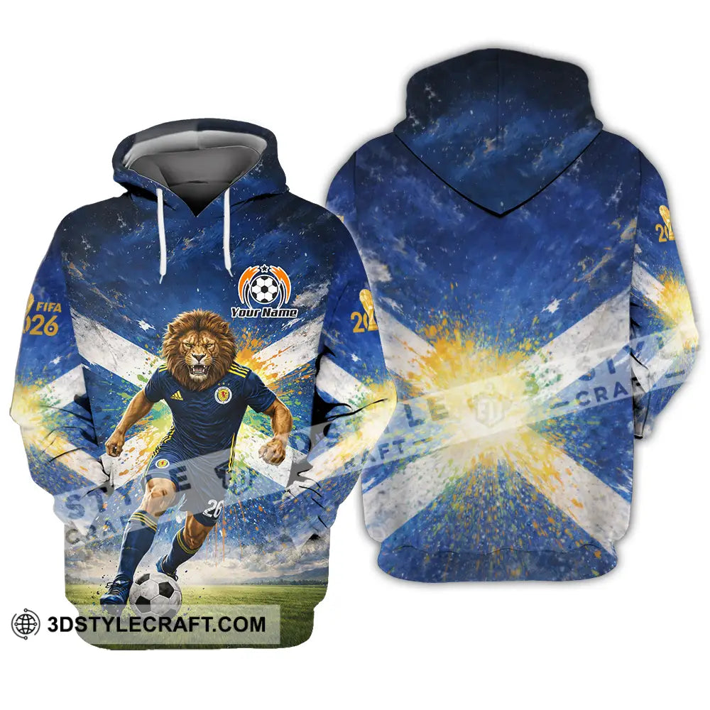 Unisex Shirt - Custom Scotland Fifa World Cup 2026 3D Shirt Hoodie / S T-shirt
