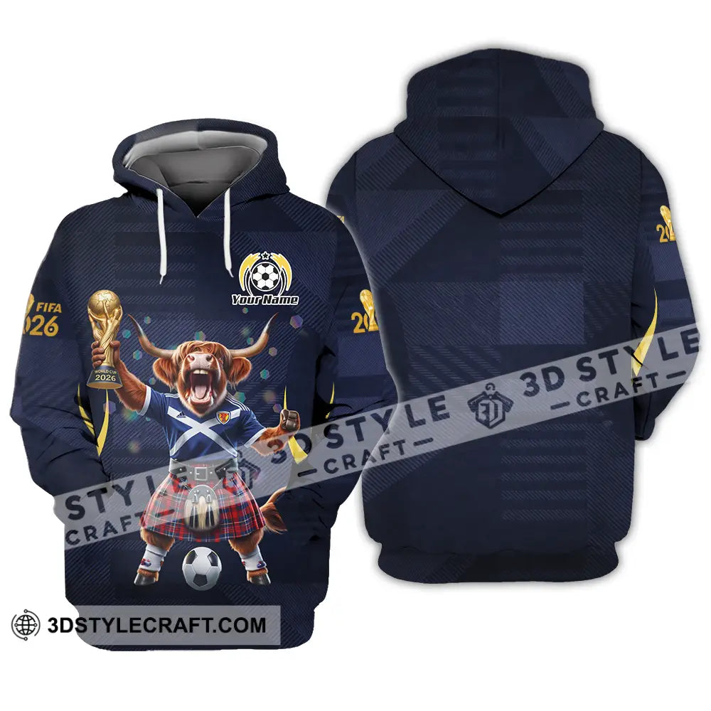 Unisex Shirt - Custom Scotland Fifa World Cup 2026 3D Shirt Hoodie / S T-shirt