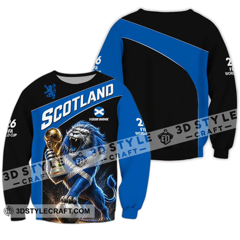 Unisex Shirt - Custom Scotland World Cup 2026 3D Shirt - Long Sleeve / S - T-shirt