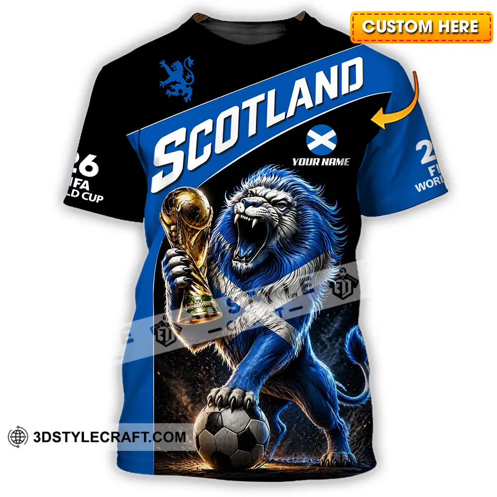 Unisex Shirt - Custom Scotland World Cup 2026 3D Shirt - T-shirt