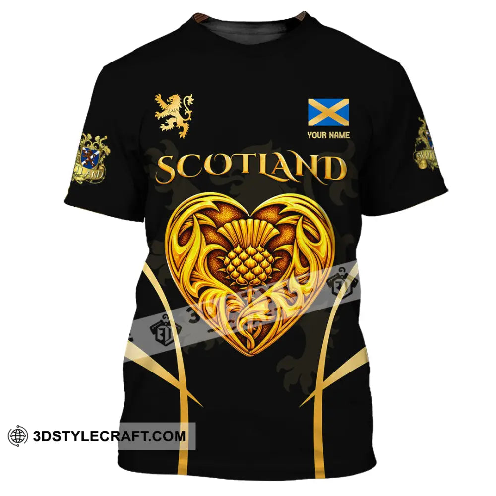Unisex Shirt - Custom Scotland 3D Shirt T-Shirt / S T-shirt