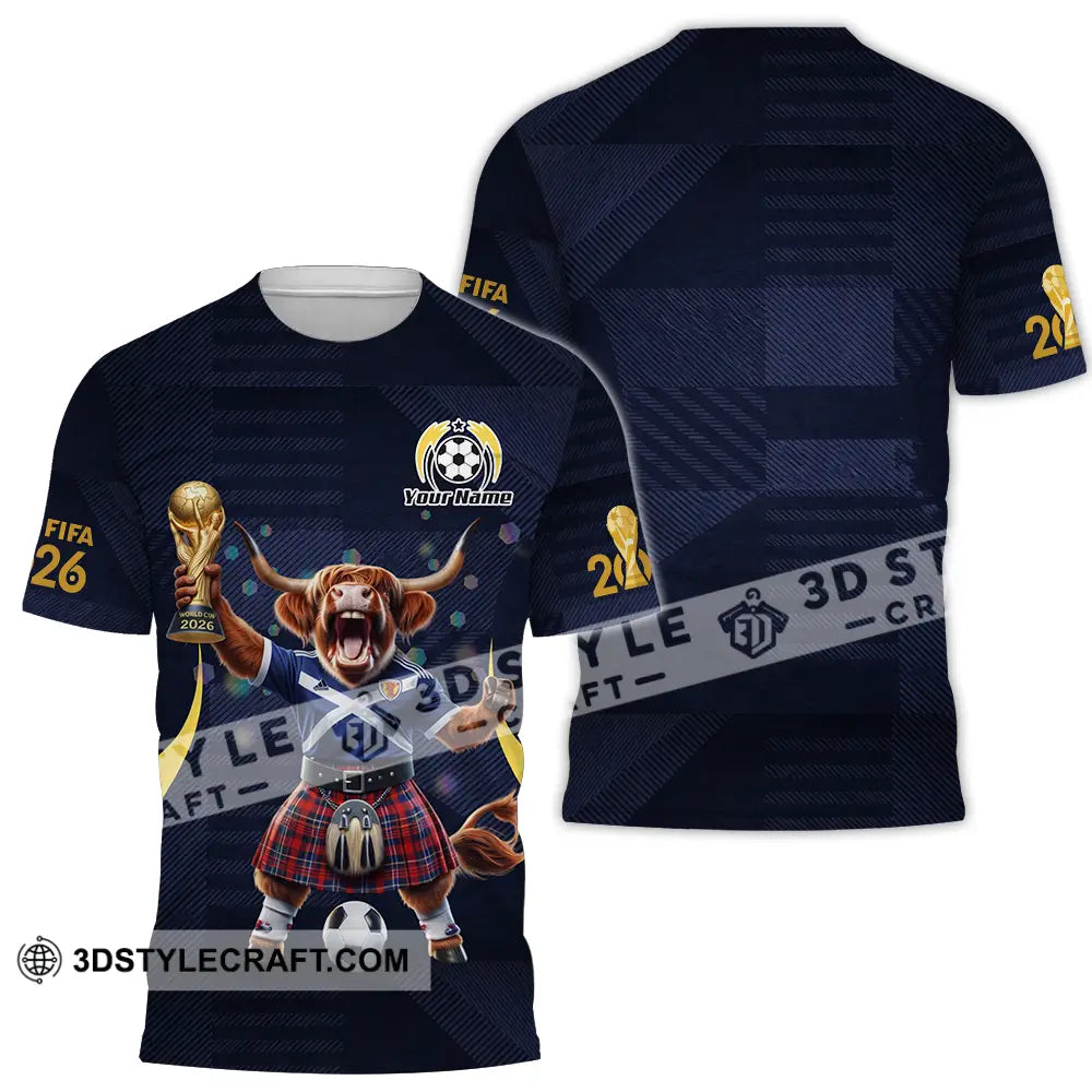 Unisex Shirt - Custom Scotland Fifa World Cup 2026 3D Shirt T-Shirt / S T-shirt