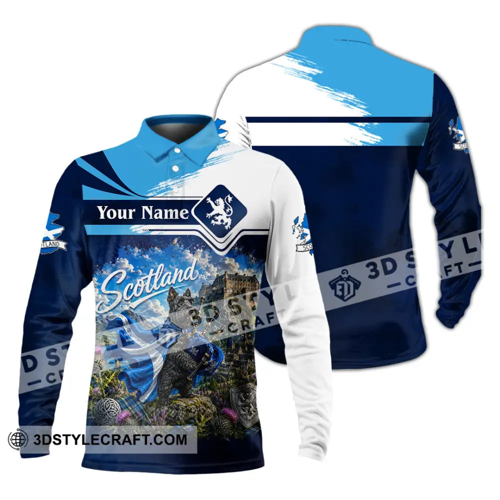 Unisex Shirt - Custom Scotland Shirt - Long Sleeve Polo / S - T-shirt
