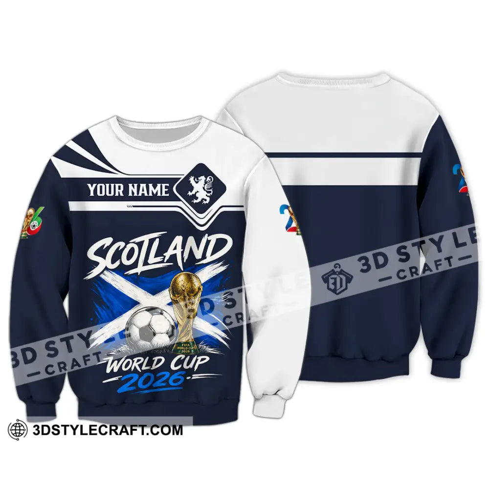 Unisex Shirt - Custom Scotland World Cup 2026 Shirt - Long Sleeve / S - T-shirt