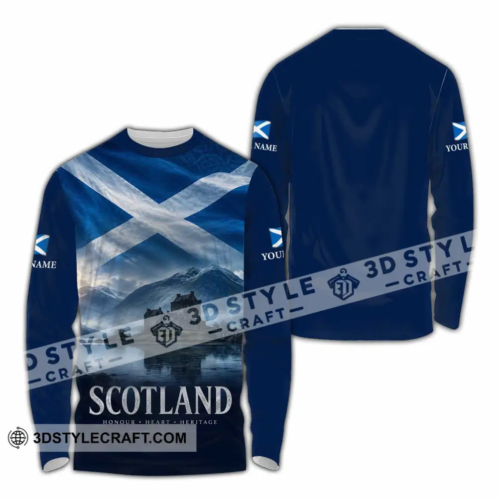 Unisex Shirt - Custom Scotland Shirt - Long Sleeve Shirt / S - T-shirt
