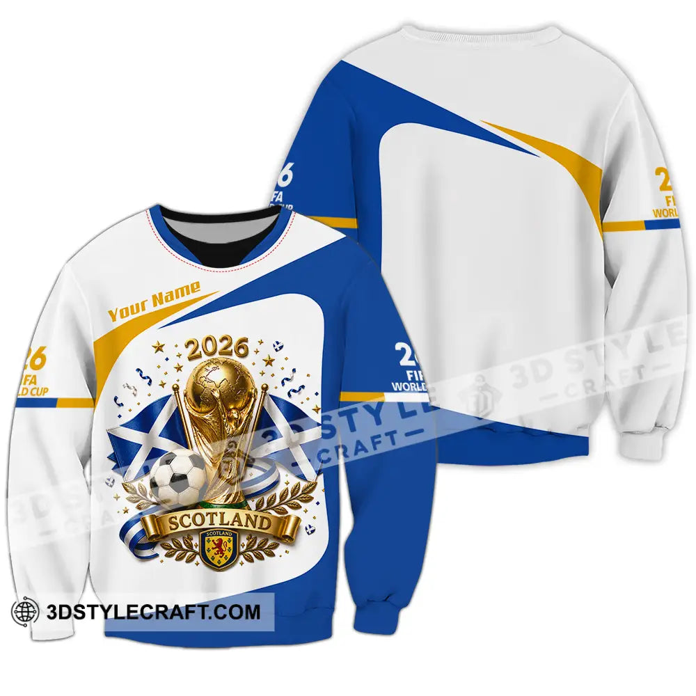 Unisex Shirt - Custom Scotland World Cup 2026 Shirt - Long Sleeve / S - T-shirt