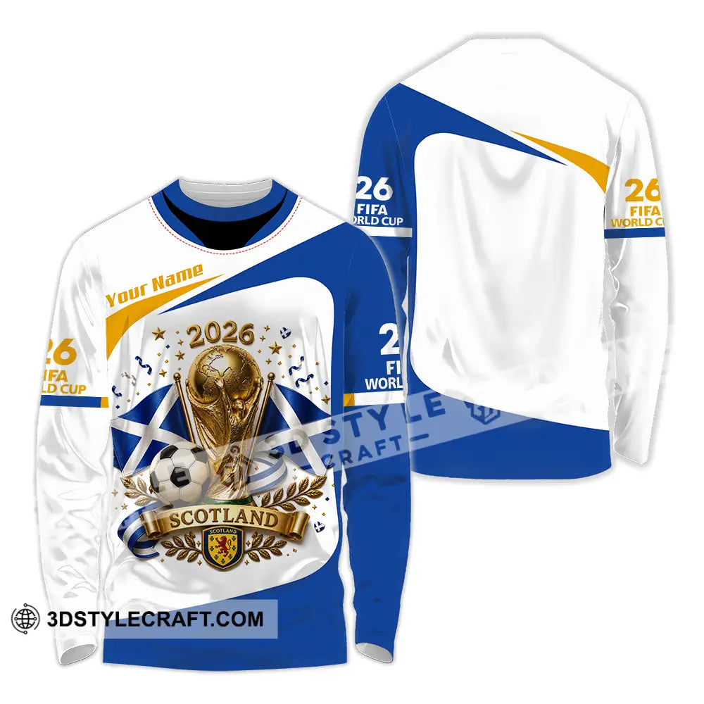 Unisex Shirt - Custom Scotland World Cup 2026 Shirt - Long Sleeve Shirt / S - T-shirt