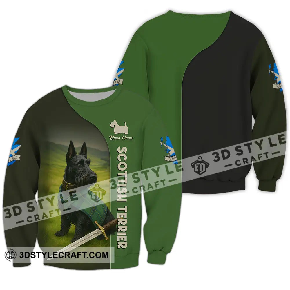 Unisex Shirt - Custom Scotland Terrier Pet Lover Shirt Long Sleeve / S T-shirt