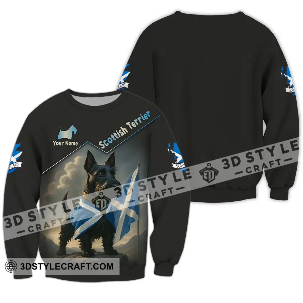Unisex Shirt - Custom Scotland Terrier Pet Lover Shirt Long Sleeve / S T-shirt