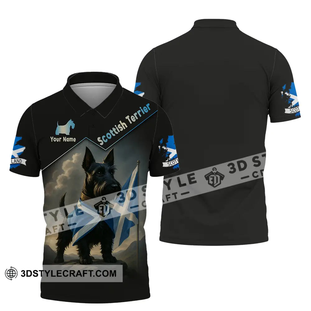 Unisex Shirt - Custom Scotland Terrier Pet Lover Shirt Polo Shirt / S T-shirt