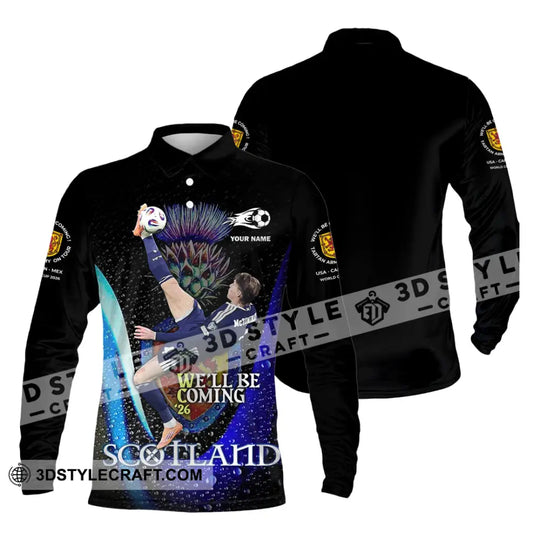 Unisex Shirt - Custom Scotland We'll Be Coming 26 3D Shirt style option 4