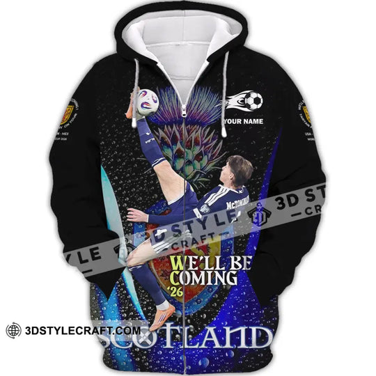 Unisex Shirt - Custom Scotland We'll Be Coming 26 3D Shirt style option 2