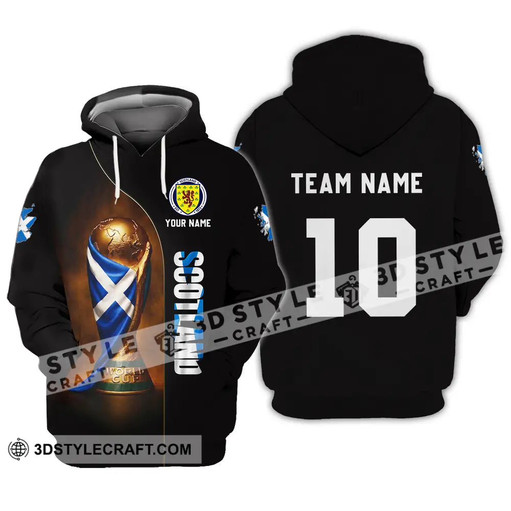 Unisex Shirt - Custom Scotland World Cup 3D Shirt Hoodie / S T-shirt