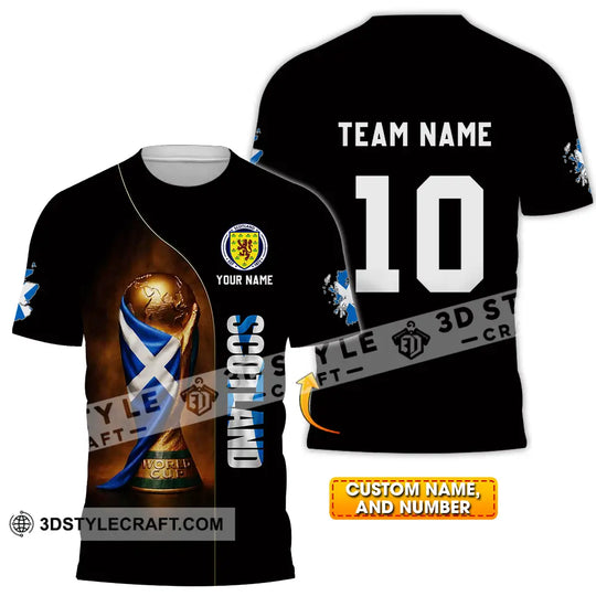 Unisex Shirt - Custom Scotland World Cup 3D Shirt style option 1