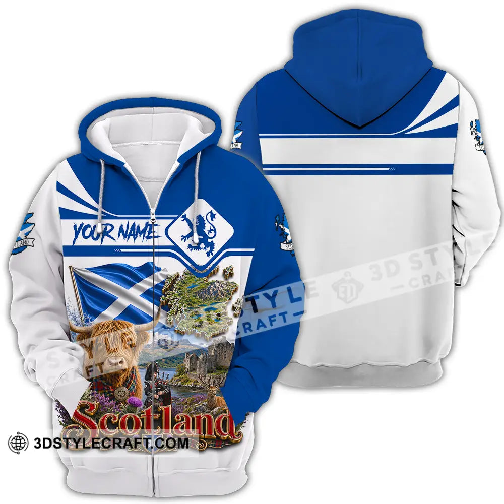 Unisex Shirt - Custom Scotland Shirt - Zipper Hoodie / S - T-shirt