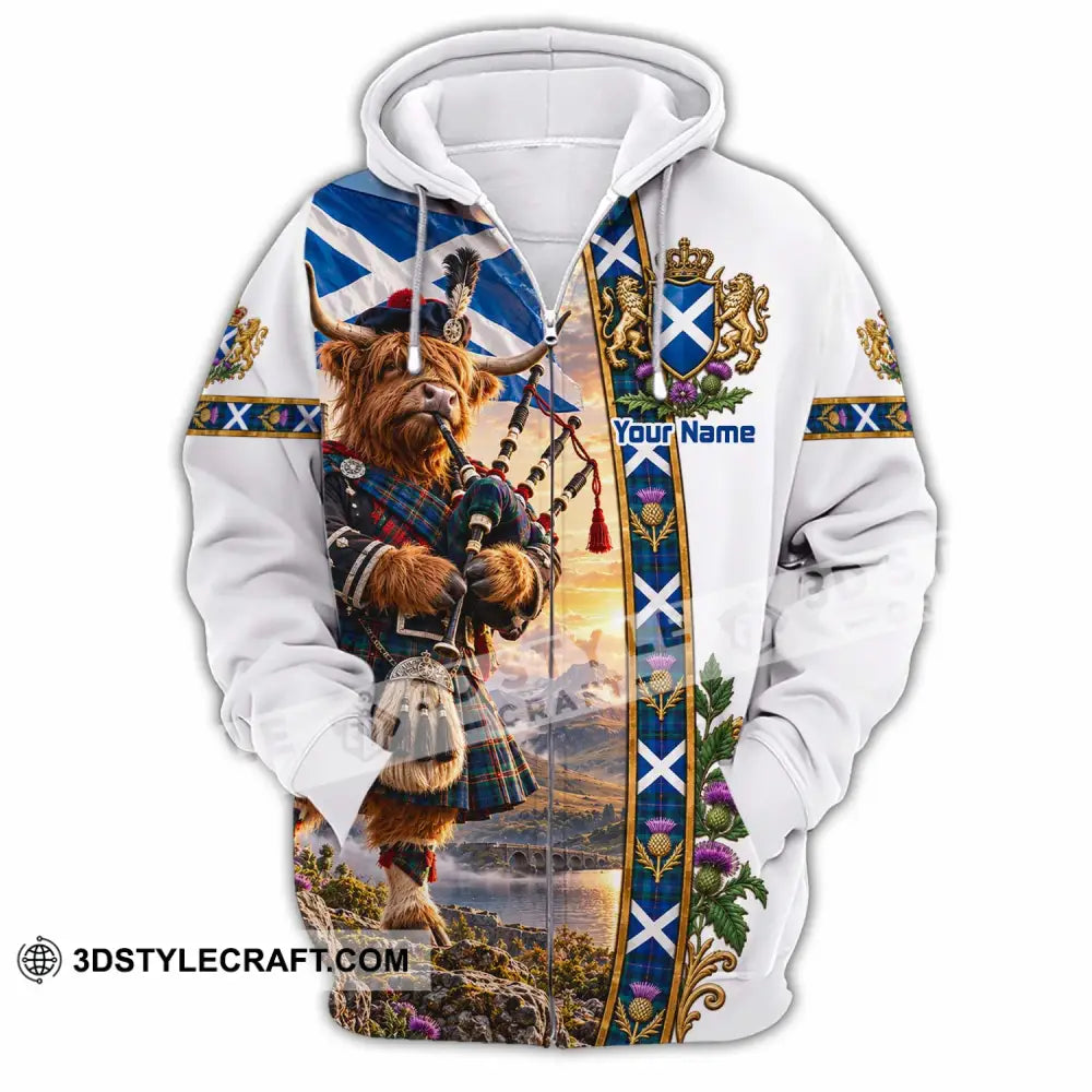 Unisex Shirt - Custom Scotland Shirt - Zipper Hoodie / S - T-shirt