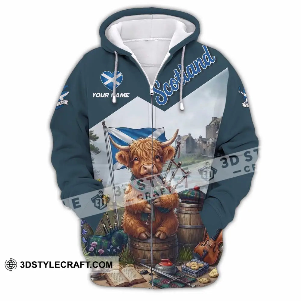 Unisex Shirt - Custom Scotland Shirt - Zipper Hoodie / S - T-shirt