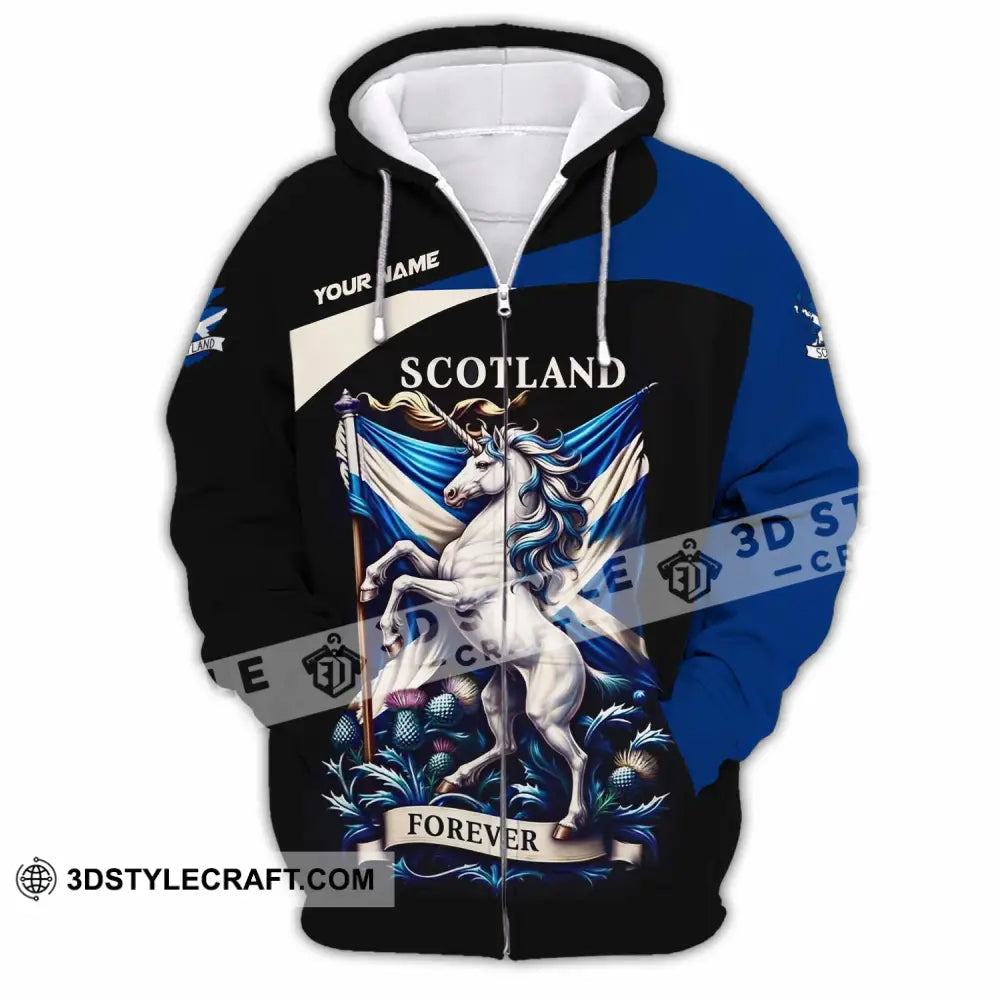 Unisex Shirt - Custom Scotland Shirt - Zipper Hoodie / S - T-shirt