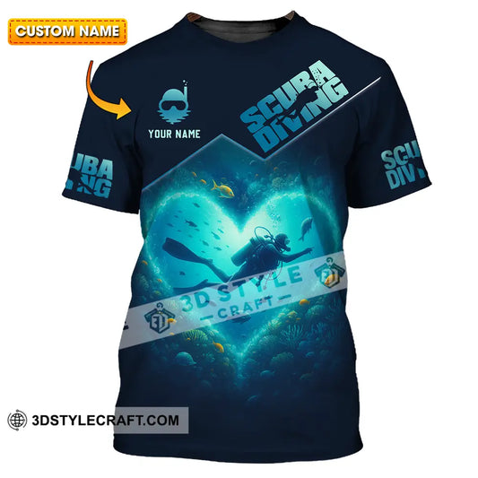 Unisex Shirt - Custom Scuba Diving 3D Shirt T-shirt