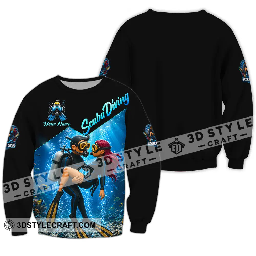 Unisex Shirt - Custom Scuba Diving Shirt - Long Sleeve / S - T-shirt