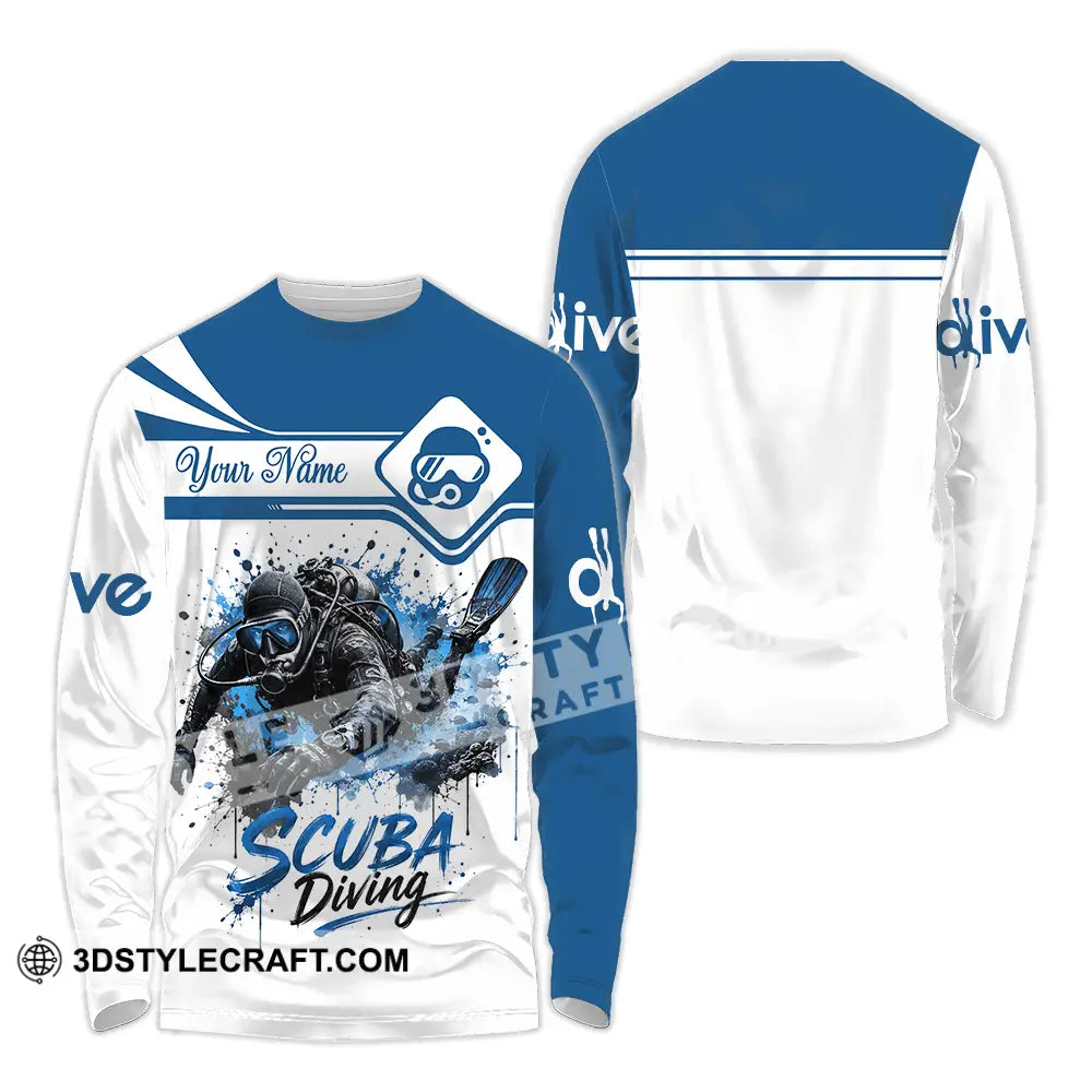 Unisex Shirt - Custom Scuba Diving Shirt - Long Sleeve Shirt / S - T-shirt