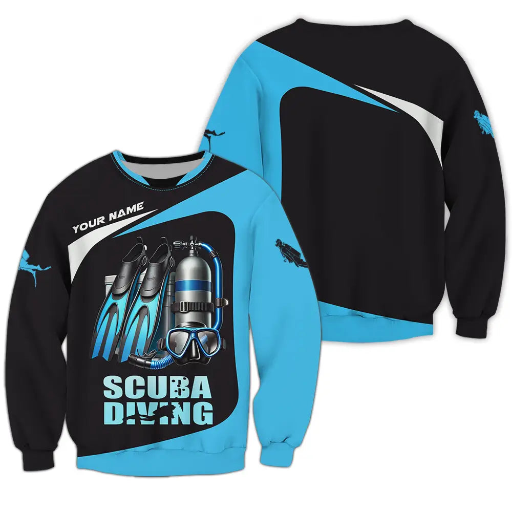 Unisex Shirt - Custom Scuba Diving Lover Shirt Long Sleeve / S T-shirt