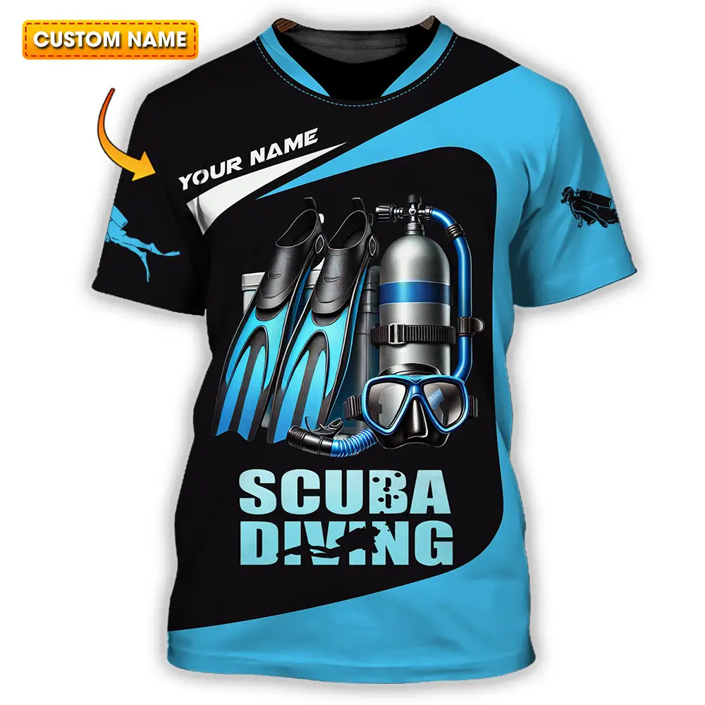 Unisex Shirt - Custom Scuba Diving Lover Shirt T-shirt