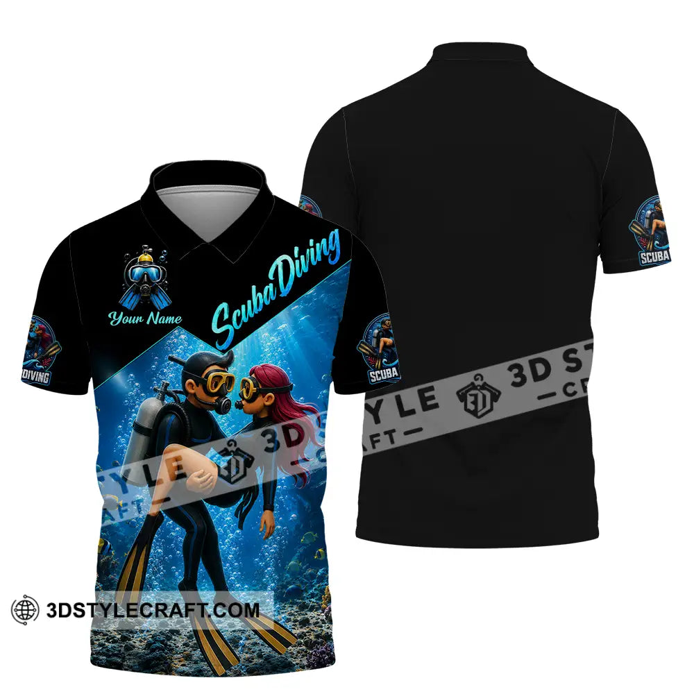 Unisex Shirt - Custom Scuba Diving Shirt - Polo Shirt / S - T-shirt