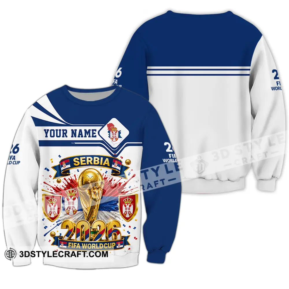 Unisex Shirt - Custom Serbia World Cup 2026 Shirt - Long Sleeve / S - T-shirt