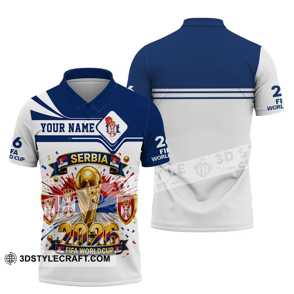 Unisex Shirt - Custom Serbia World Cup 2026 Shirt - Polo Shirt / S - T-shirt