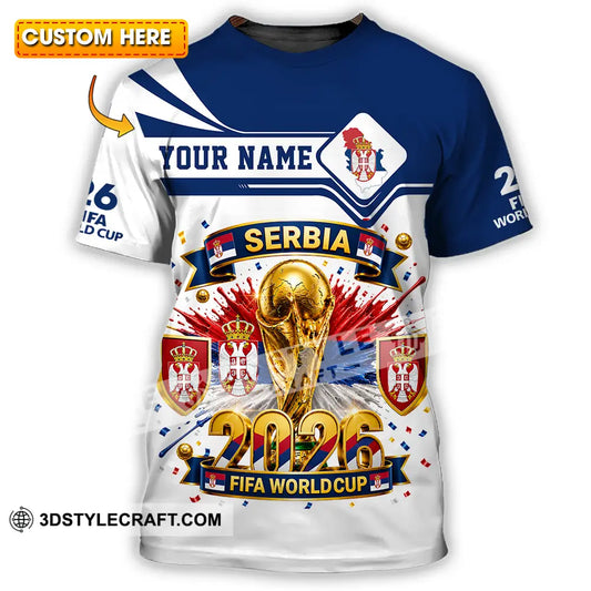 Unisex Shirt - Custom Serbia World Cup 2026 Shirt - T-shirt