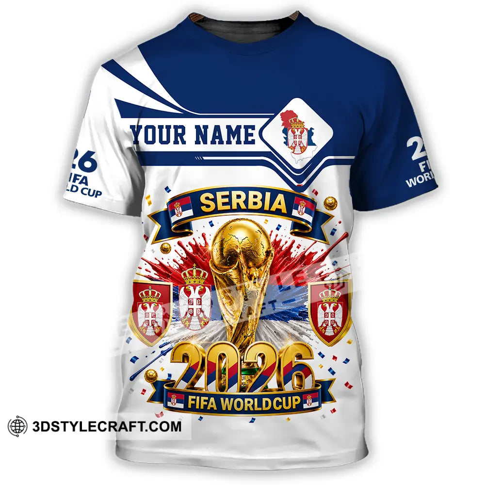 Unisex Shirt - Custom Serbia World Cup 2026 Shirt - T-Shirt / S - T-shirt
