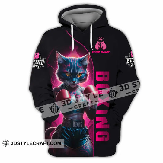 Unisex Shirt - Custom Sexy Boxing Cat, Boxing Lover Shirt style option 4