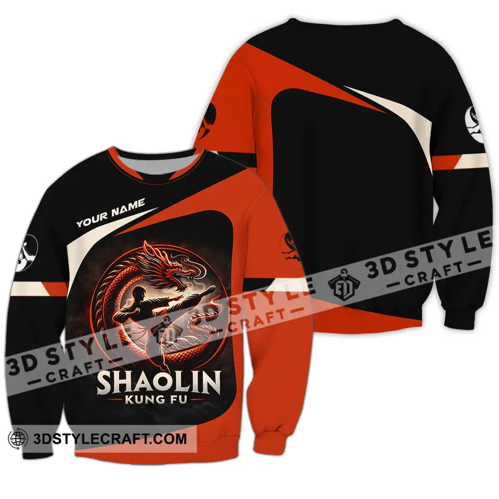 Unisex Shirt - Custom Shaolin Kung Fu 3D Shirt Long Sleeve / S T-shirt